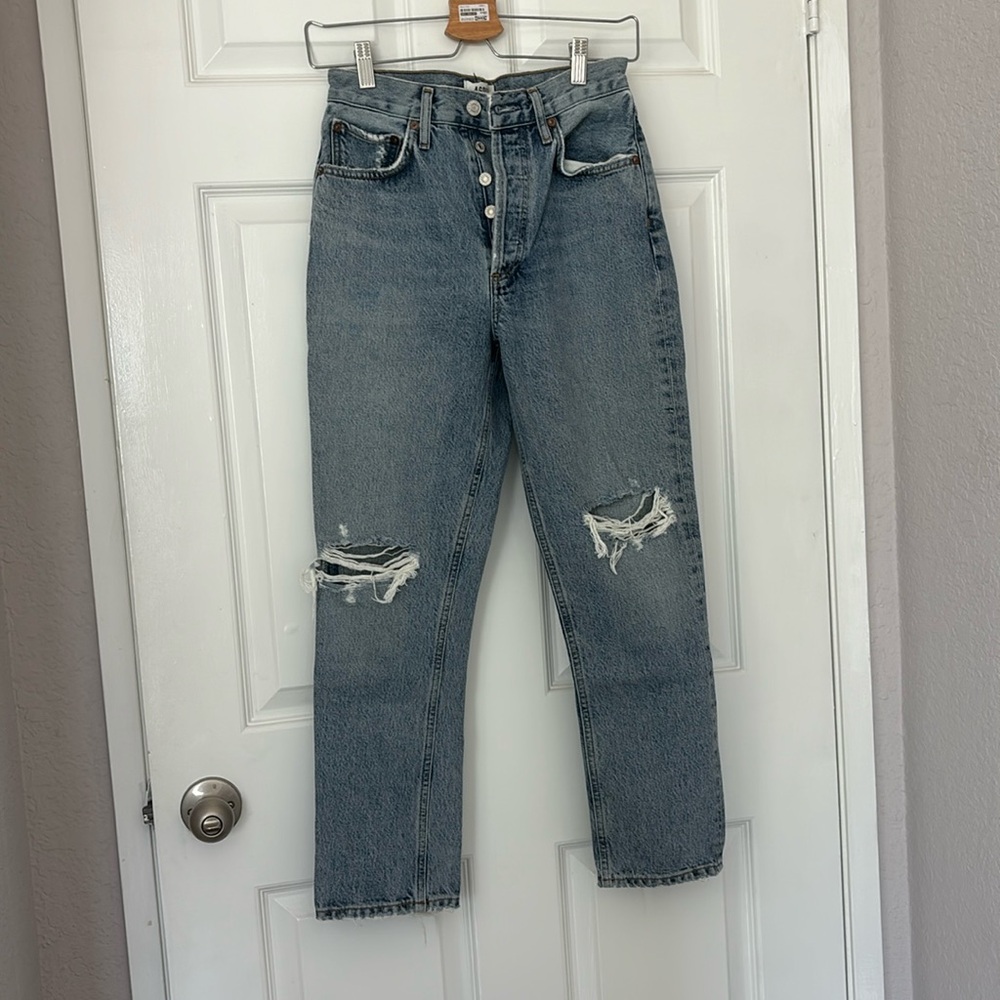Agolde Riley High Rise Straight Crop (25-26)